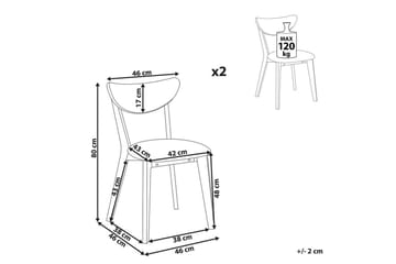Matsalsstol Erie set om 2 - Möbler - Fåtölj & stolar - Matstol & köksstol