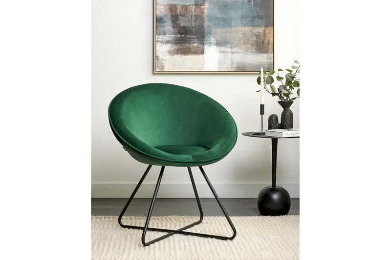 Matsalsstol Floby Ii Grön-Svart - Grön-Svart - Möbler - Fåtölj & stolar - Matstol & köksstol