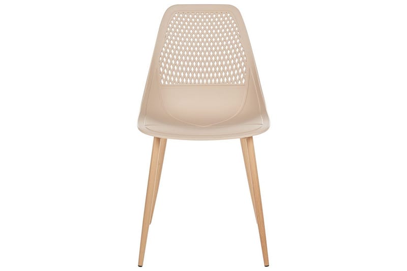 Matsalsstol Hazelton set om 4 Beige-Ljust Trä - Beige-Ljust Trä - Möbler - Fåtölj & stolar - Matstol & köksstol