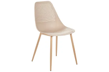 Matsalsstol Hazelton set om 4 Beige-Ljust Trä - Beige-Ljust Trä - Möbler - Fåtölj & stolar - Matstol & köksstol