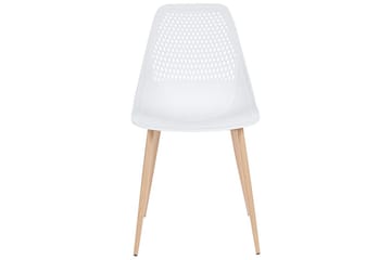 Matsalsstol Hazelton set om 4 Vit-Ljust Trä - Vit-Ljust Trä - Möbler - Fåtölj & stolar - Matstol & köksstol