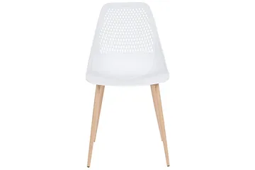 Matsalsstol Hazelton set om 4 Vit-Ljust Trä - Vit-Ljust Trä - Möbler - Fåtölj & stolar - Matstol & köksstol