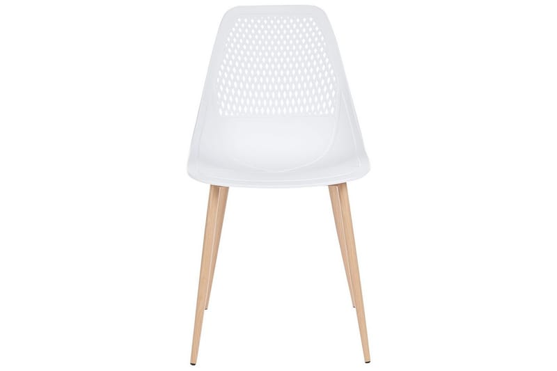 Matsalsstol Hazelton set om 4 Vit-Ljust Trä - Vit-Ljust Trä - Möbler - Fåtölj & stolar - Matstol & köksstol