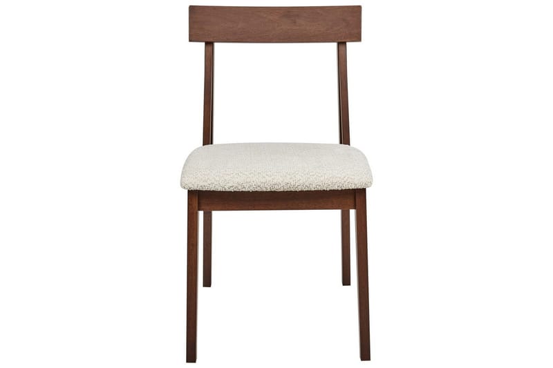 Matsalsstol Isle set om 2 Mörk Trä-Beige - Mörk Trä-Beige - Möbler - Fåtölj & stolar - Matstol & köksstol