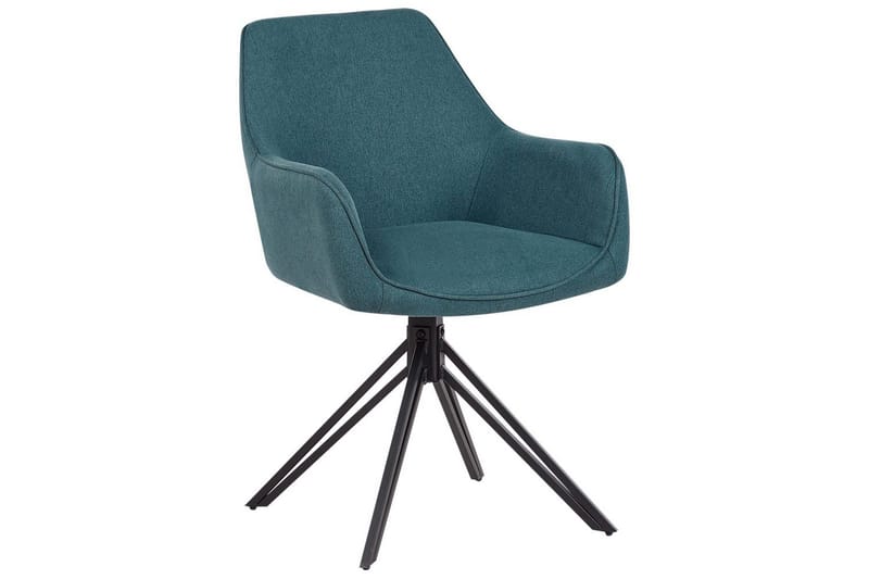Matsalsstol Jodar set om 2 Blå-Svart - Blå-Svart - Möbler - Fåtölj & stolar - Matstol & köksstol