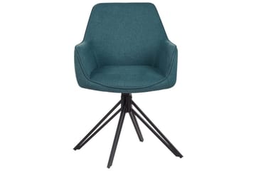 Matsalsstol Jodar set om 2 Blå-Svart - Blå-Svart - Möbler - Fåtölj & stolar - Matstol & köksstol