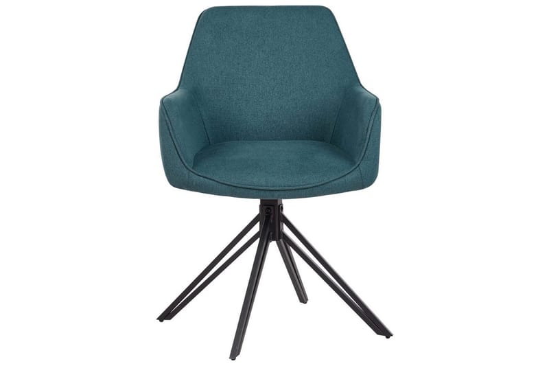 Matsalsstol Jodar set om 2 Blå-Svart - Blå-Svart - Möbler - Fåtölj & stolar - Matstol & köksstol