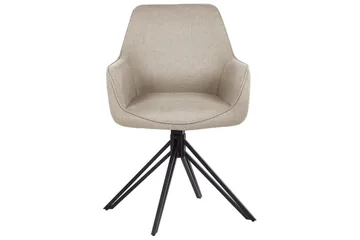 Matsalsstol Jodar set om 2 Taupe-Svart - Taupe-Svart - Möbler - Fåtölj & stolar - Matstol & köksstol