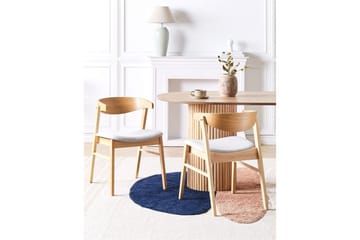 Matsalsstol Lilly set om 2 Grå-Ljust Trä - Grå-Ljust Trä - Möbler - Fåtölj & stolar - Matstol & köksstol