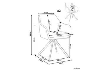 Matsalsstol Lithia set om 2 - Möbler - Fåtölj & stolar - Matstol & köksstol