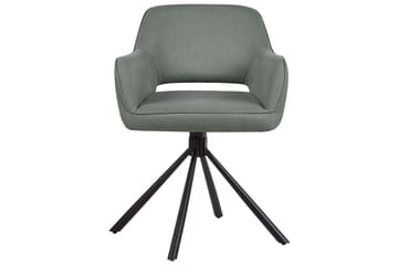 Matsalsstol Loures set om 2 Mörkgrön-Svart - Mörkgrön-Svart - Möbler - Fåtölj & stolar - Matstol & köksstol