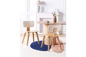Matsalsstol Lucinda set om 2 Beige-Ljust Trä - Beige-Ljust Trä - Möbler - Fåtölj & stolar - Matstol & köksstol