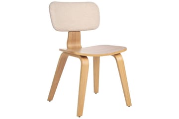 Matsalsstol Lucinda set om 2 Beige-Ljust Trä - Beige-Ljust Trä - Möbler - Fåtölj & stolar - Matstol & köksstol