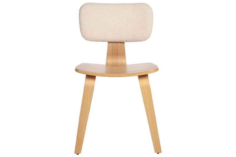 Matsalsstol Lucinda set om 2 Beige-Ljust Trä - Beige-Ljust Trä - Möbler - Fåtölj & stolar - Matstol & köksstol