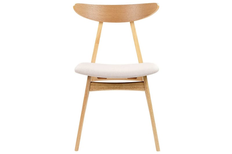 Matsalsstol Lynn set om 2 Ljus Trä-Beige - Ljus Trä-Beige - Möbler - Fåtölj & stolar - Matstol & köksstol