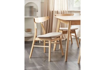 Matsalsstol Lynn set om 2 Ljus Trä-Beige - Ljus Trä-Beige - Möbler - Fåtölj & stolar - Matstol & köksstol