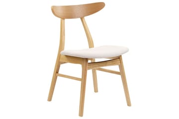 Matsalsstol Lynn set om 2 Ljus Trä-Beige - Ljus Trä-Beige - Möbler - Fåtölj & stolar - Matstol & köksstol