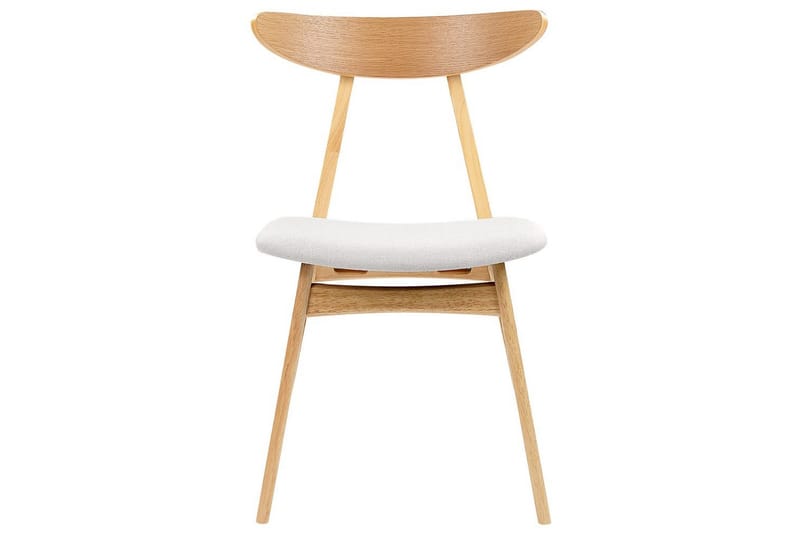 Matsalsstol Lynn set om 2 Ljus Trä-Grå - Ljus Trä-Grå - Möbler - Fåtölj & stolar - Matstol & köksstol