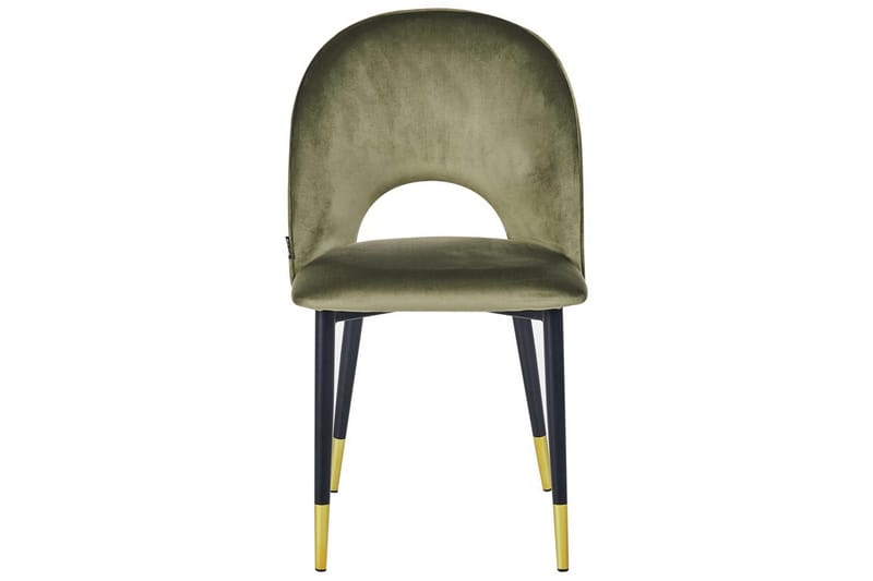 Matsalsstol Magalia set om 2 Grön-Svart-Guld - Grön-Svart-Guld - Möbler - Fåtölj & stolar - Matstol & köksstol
