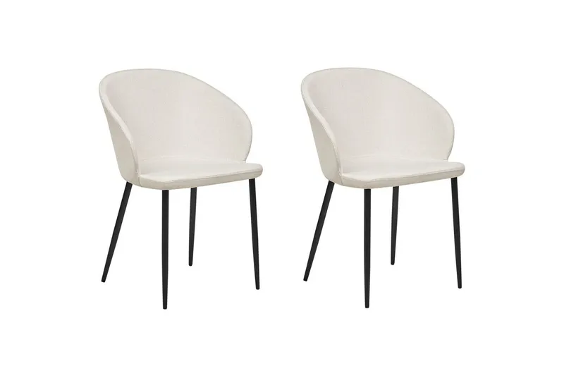 Matsalsstol Mason set om 2 Beige-Svart, Beige-Svart