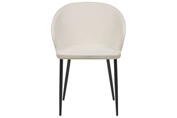 Matsalsstol Mason set om 2 Beige-Svart - Beige-Svart - Möbler - Fåtölj & stolar - Matstol & köksstol