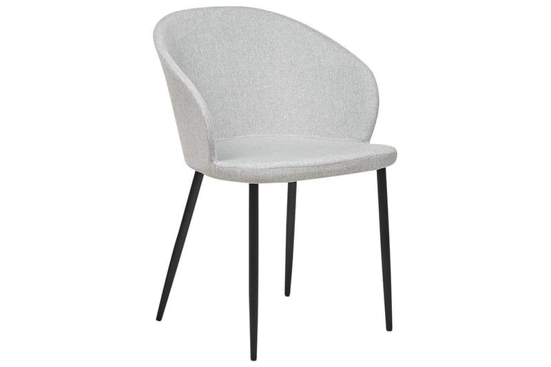 Matsalsstol Mason set om 2 Grå-Svart - Grå-Svart - Möbler - Fåtölj & stolar - Matstol & köksstol