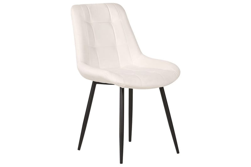 Matsalsstol Melrose set om 2 Vit-Svart - Vit-Svart - Möbler - Fåt ölj & stolar - Matstol & köksstol