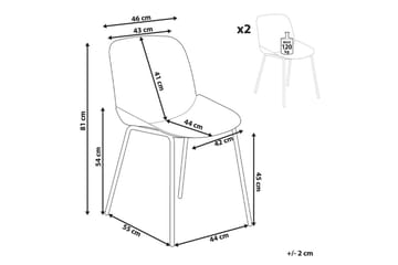 Matsalsstol Milaca set om 2 - Möbler - Fåtölj & stolar - Matstol & köksstol