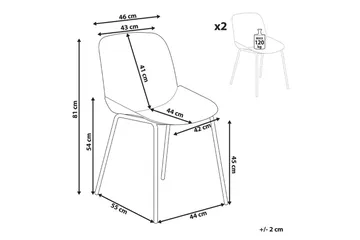 Matsalsstol Milaca set om 2 - Möbler - Fåtölj & stolar - Matstol & köksstol