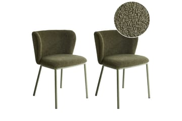 Matsalsstol Mina II set om 2 Grön - Grön - Möbler - Fåtölj & stolar - Matstol & köksstol