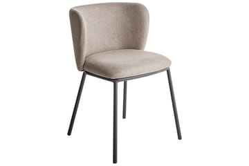 Matsalsstol Mina set om 2 Beige/svart - Beige/svart - Möbler - Fåtölj & stolar - Matstol & köksstol