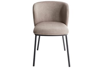 Matsalsstol Mina set om 2 Beige/svart - Beige/svart - Möbler - Fåtölj & stolar - Matstol & köksstol