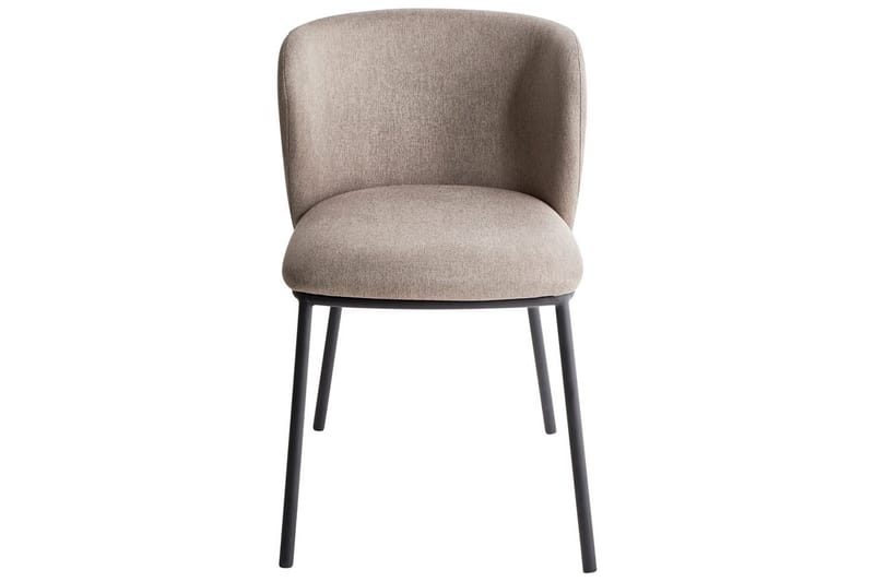 Matsalsstol Mina set om 2 Beige/svart - Beige/svart - Möbler - Fåtölj & stolar - Matstol & köksstol