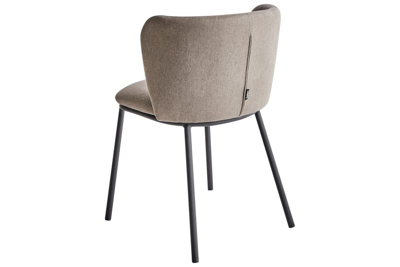 Matsalsstol Mina set om 2 Beige/svart - Beige/svart - Möbler - Fåtölj & stolar - Matstol & köksstol