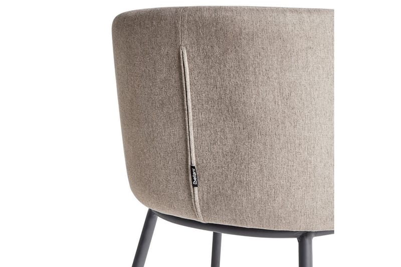 Matsalsstol Mina set om 2 Beige/svart - Beige/svart - Möbler - Fåtölj & stolar - Matstol & köksstol