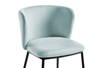 Matsalsstol Mina set om 2 Blå/Svart - Blå/Svart - Möbler - Fåtölj & stolar - Matstol & köksstol