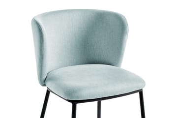 Matsalsstol Mina set om 2 Blå/Svart - Blå/Svart - Möbler - Fåtölj & stolar - Matstol & köksstol