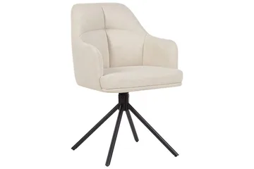 Matsalsstol Mira set om 2 Beige-Svart - Beige-Svart - Möbler - Fåtölj & stolar - Matstol & köksstol