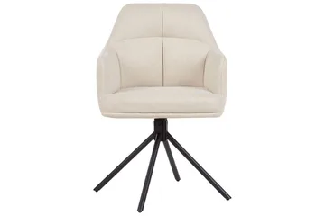 Matsalsstol Mira set om 2 Beige-Svart - Beige-Svart - Möbler - Fåtölj & stolar - Matstol & köksstol