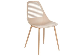 Matsalsstol Montello set om 4 Beige-Ljust Trä - Beige-Ljust Trä - Möbler - Fåtölj & stolar - Matstol & köksstol