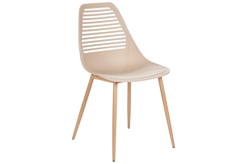 Matsalsstol Montello set om 4 Beige-Ljust Trä - Beige-Ljust Trä - Möbler - Fåtölj & stolar - Matstol & köksstol