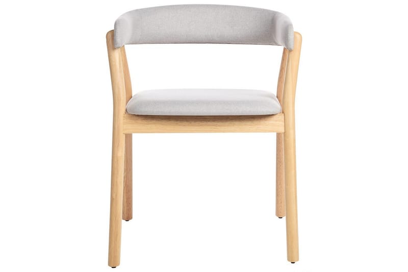 Matsalsstol Mylo set om 2 Grå-Ljust Trä - Grå-Ljust Trä - Möbler - Fåtölj & stolar - Matstol & köksstol