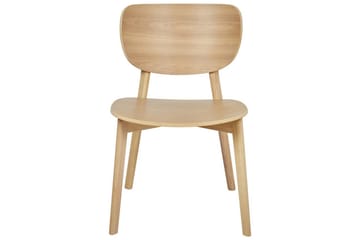 Matsalsstol Overly set om 2 Ljus Trä - Ljus Trä - Möbler - Fåtölj & stolar - Matstol & köksstol