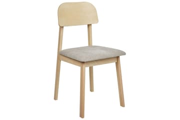 Matsalsstol Scandia set om 2 Ljus Trä-Beige - Ljus Trä-Beige - Möbler - Fåtölj & stolar - Matstol & köksstol