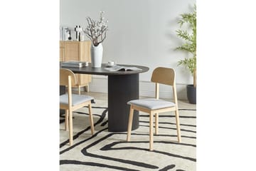 Matsalsstol Scandia set om 2 Ljus Trä-Grå - Ljus Trä-Grå - Möbler - Fåtölj & stolar - Matstol & köksstol