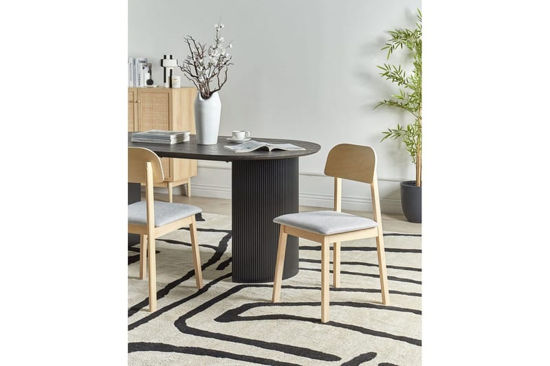 Matsalsstol Scandia set om 2 Ljus Trä-Grå - Ljus Trä-Grå - Möbler - Fåtölj & stolar - Matstol & köksstol