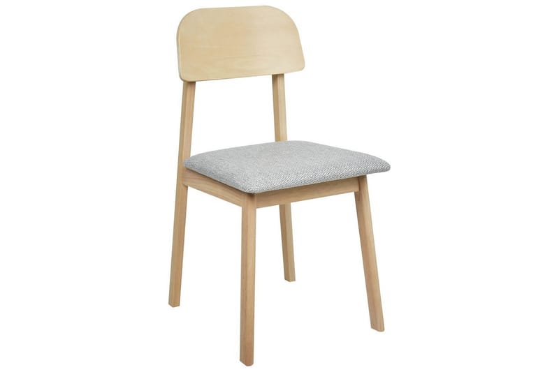 Matsalsstol Scandia set om 2 Ljus Trä-Grå - Ljus Trä-Grå - Möbler - Fåtölj & stolar - Matstol & köksstol
