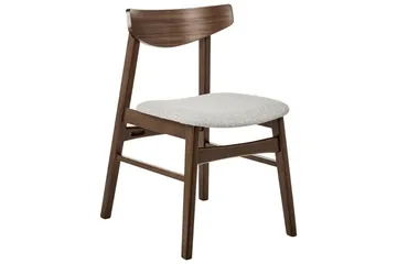 Matsalsstol Smiley set om 2 Mörkt Trä-Grått - Mörkt Trä-Grått - Möbler - Fåtölj & stolar - Matstol & köksstol