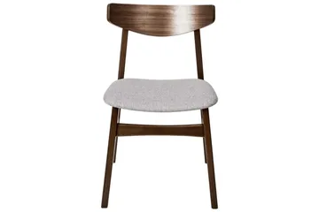 Matsalsstol Smiley set om 2 Mörkt Trä-Grått - Mörkt Trä-Grått - Möbler - Fåtölj & stolar - Matstol & köksstol