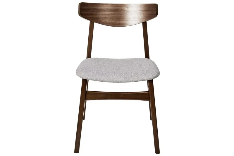 Matsalsstol Smiley set om 2 Mörkt Trä-Grått - Mörkt Trä-Grått - Möbler - Fåtölj & stolar - Matstol & köksstol